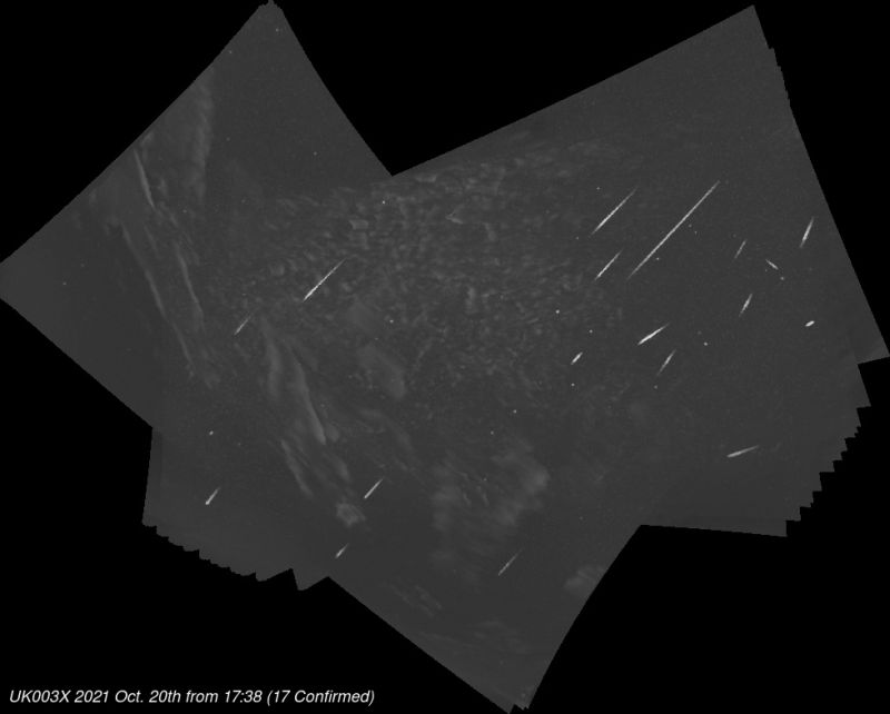 Orionids 2021 10 20-21
Meteors recorded by my GMN camera on the night of 20th-21st October 2021. This image includes 8 Orionids, 2 epsilon Geminids and 4 sporadics.
