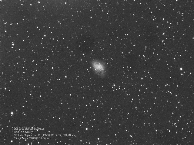 M1
M1, the Crab Nebula in Taurus
Link-words: Messier Nebula