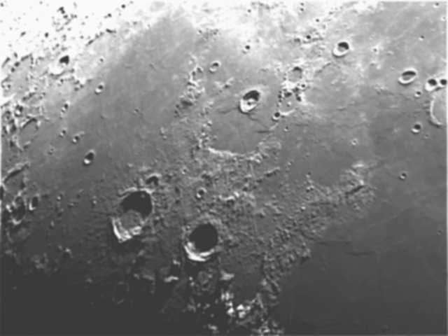 Moon 
Areas of interest: Aristotle, Eudoxus, Caucasus Mountains, Mare Serenitatis, Burg in Basing Lacus Mortis
Thanks to Robert & Mark for surface details. 
Link-words: Moon
