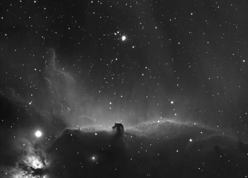 IC 434 Horsehead Nebula in Orion
20x480 flats applied. First image for weeks, due to inclement weather
Link-words: Nebula
