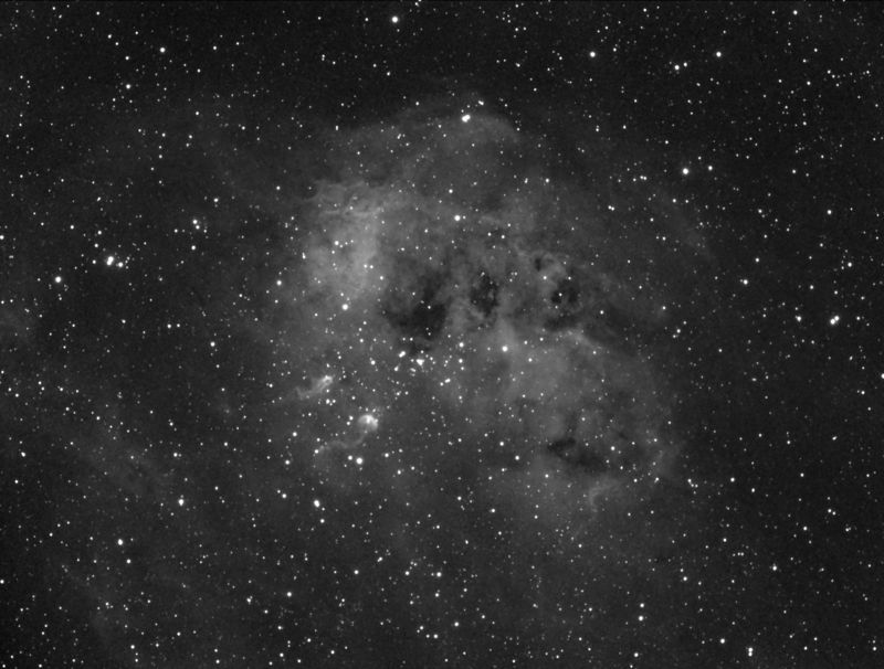 IC410/NGC1893 Tadpole emission Nebula in Auriga
5x600 25/10/09 
Link-words: Nebula