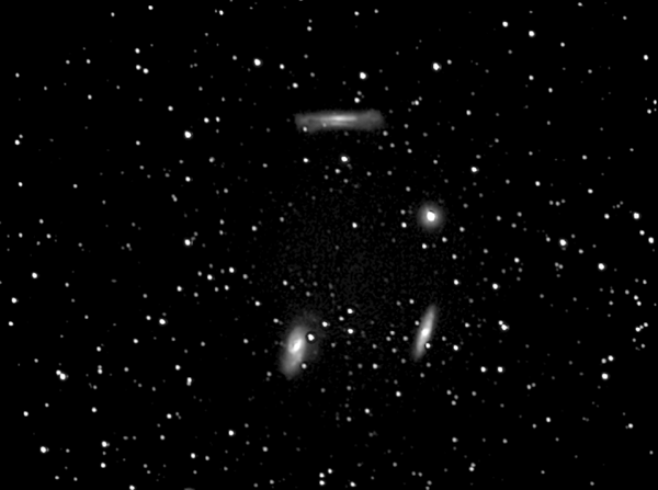 M65, M66 and NGC3628 in Leo
A group of three galaxies M65, M66 and NGC3628. Halton Arp included this group as number 317 in his Catalogue of Peculiar Galaxies. Lying at a distance of some 35 million light years.
Link-words: Messier Galaxy