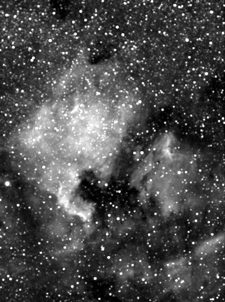 NGC7000
NGC7000 or the North American Nebula, and the Pelican. Near Deneb in Cygnus.
Link-words: Nebula