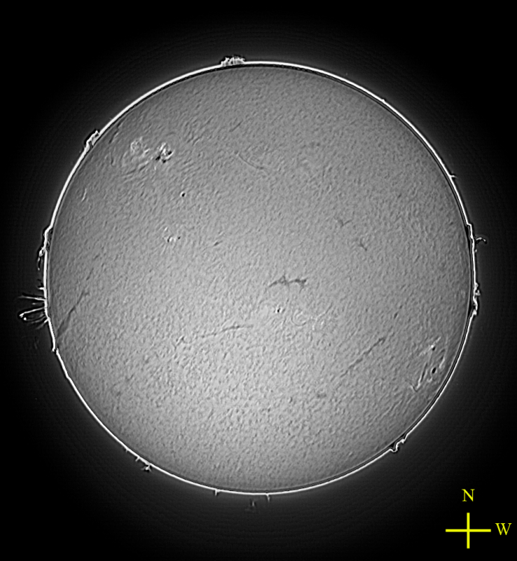 X2.9 class flare from AR2664
The X Class flare was from around the region of sunspot group AR3664 just around the limb of the Sun. Over the next few days we could have two large sunspot groups facing the Earth. 
Link-words: X2.9 class flare AR2664