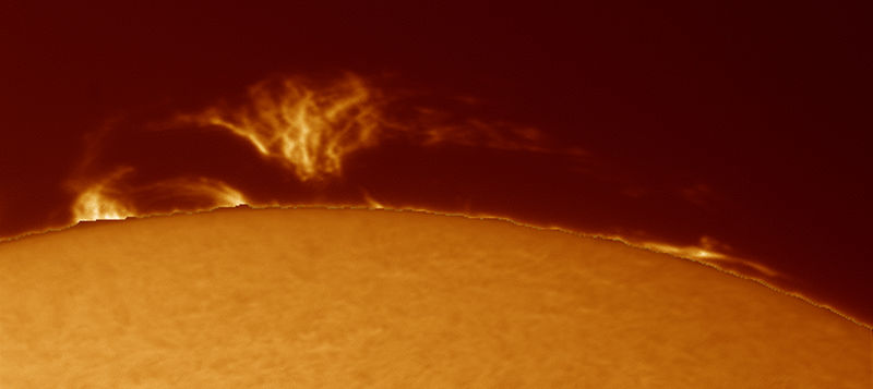 Solar Prominence
Prominence best of 2000 frames
Surface best of 1000 frames
