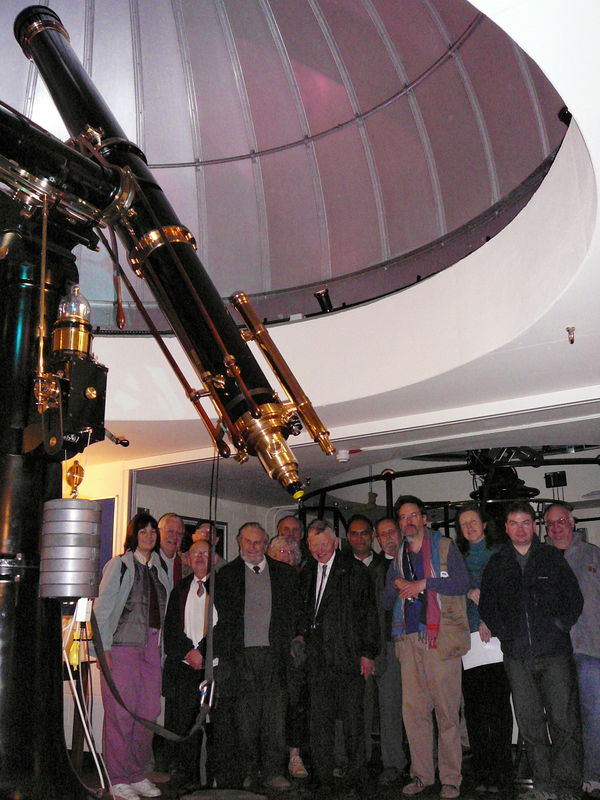 The Fry telescope at Mill Hill
Members of the Society in the Fry telescope's dome at Mill Hill.
Link-words: Scope Outings MillHill2008