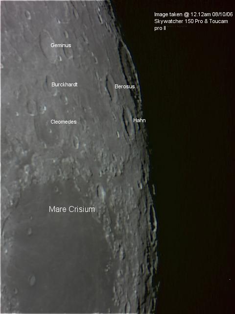 Mare Crisium
Mare Crisium, taken from Mottingham.
Link-words: Moon