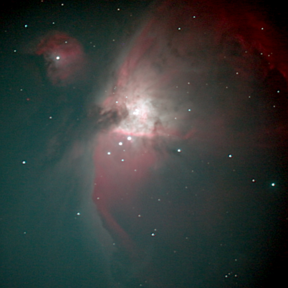 M42.
The great nebular in Orion.
Link-words: Mac Messier Nebula