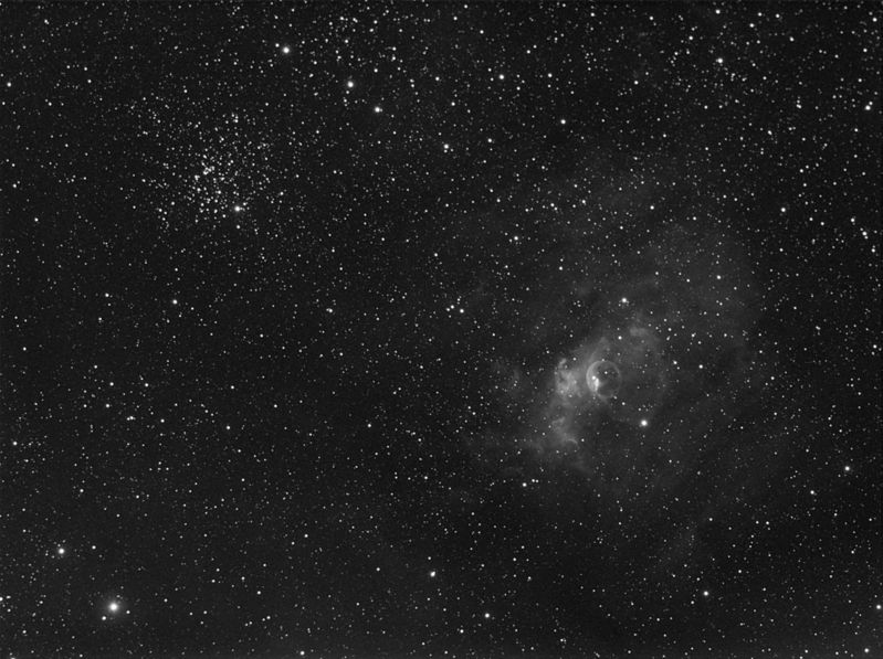 Bubble Nebula plus 24 mins extra Ha
An extra 24 x 1 min subs
