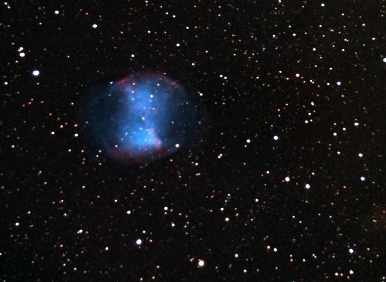 M27 on 19 Oct 2007
M27, The Dumbbell Nebula
Link-words: Messier Nebula