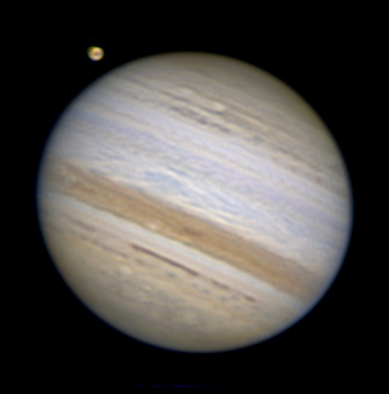 Jupiter and Ganymede
Jupiter with onw of its moons - Ganymede

