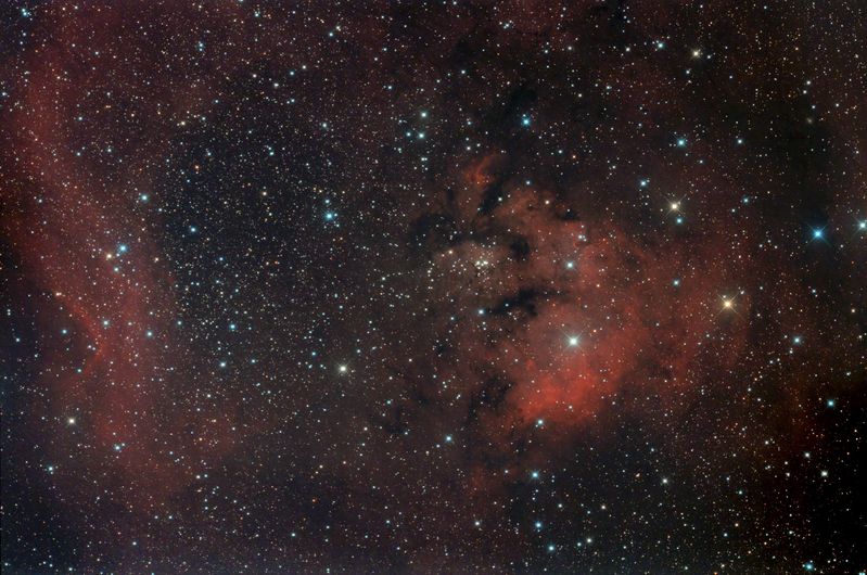 Ced214(Sh2-171) with NGC7822 in Cepheus 
Ced214 and NGC7822 from Riberac
53 x 5 minutes
