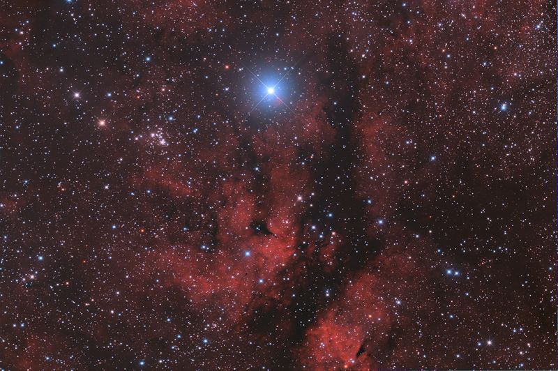 Gamma Cygni and the surrounding nebulosity
The star Gamma Cygni and the surrounding nebulosity
21 x 5min
