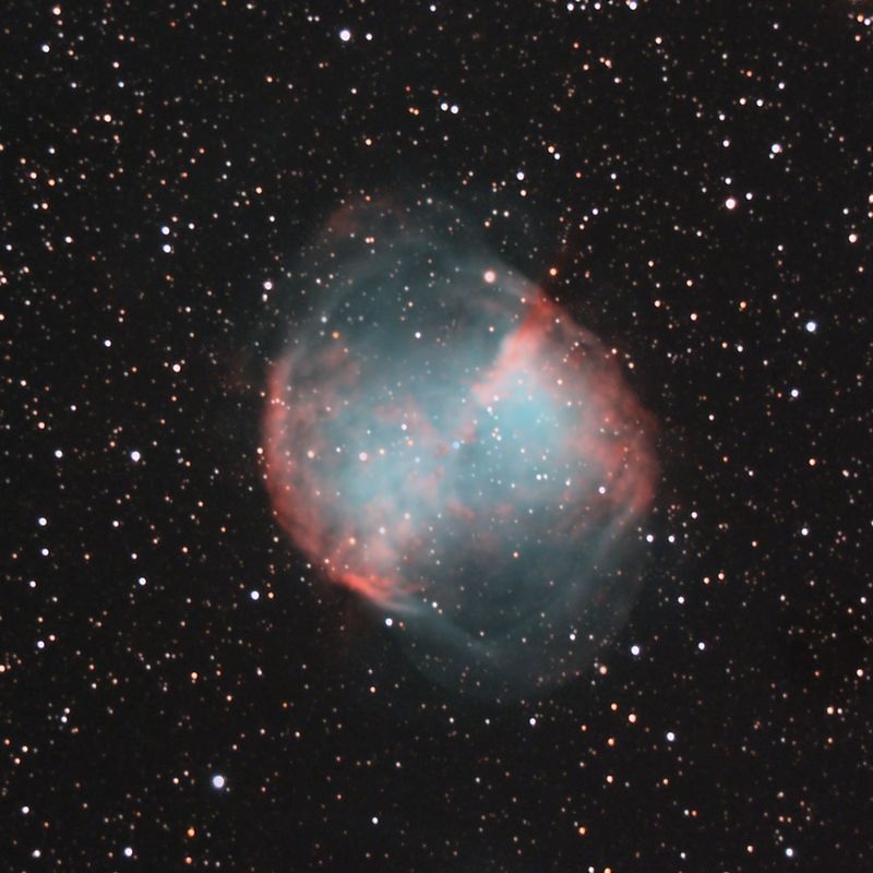 M27 - Dumbbell Nebula
24 x 5min exposures.  This is a crop of the original full size image.
