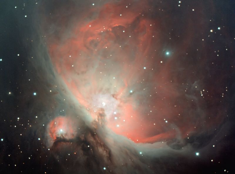 M42 up close
M42 taken with EOS 350D on Celestron C11.
15 x 5 min + 4 x 1 min
Ambient temperature 0C
Link-words: Messier Nebula