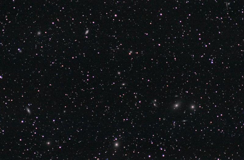 Makarian's Chain
Messiers M84, M86-91 can be seen in this image with a host of other "fuzzies".
2 hours exposure in total in 5min subs at ISO800. 

Link-words: Messier