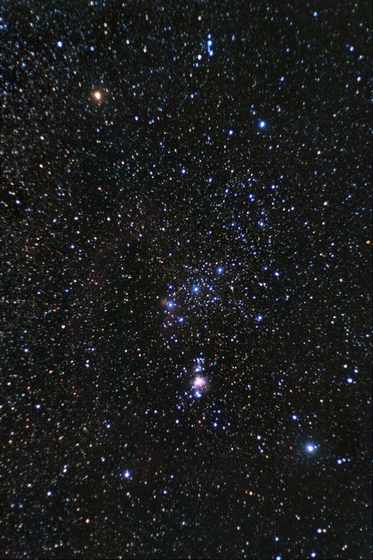 Orion
Constellation of Orion showing nebulae and a faint hint of Barnard's Loop
