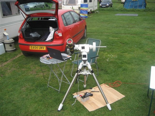 Kelling 2011 Ken Pearson with solar scope
Link-words: Campsites2011