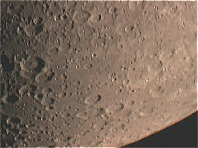 Southern limb of the Moon
20 degrees East and -40 degrees South.
Shows craters Maurolycus, Barocius and Clairaut
Link-words: CarolePope