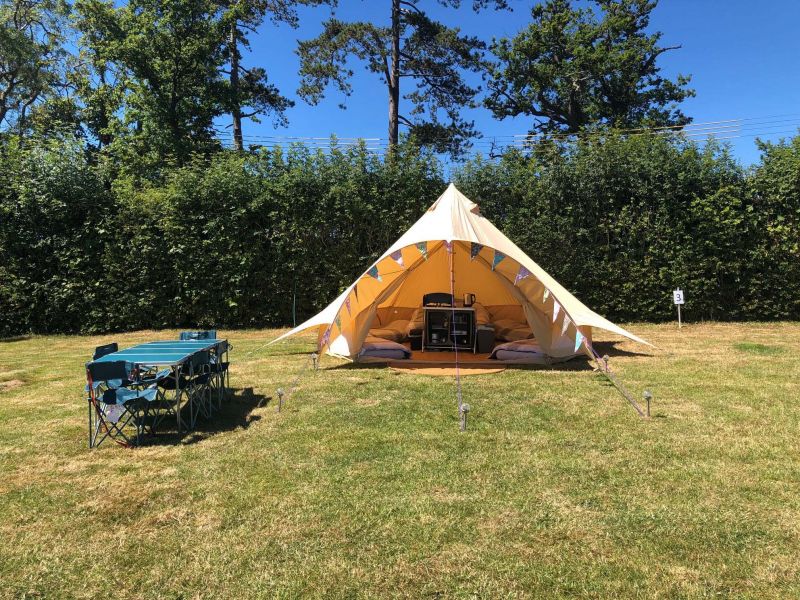 Bell Tent 
Bell Tents (fully equipped) now available to hire during the summer months at Cairds.

