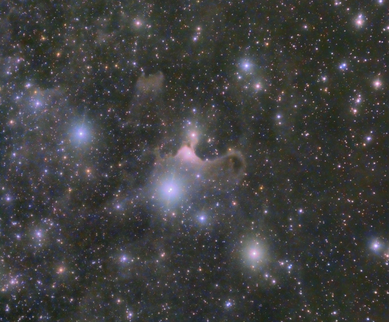 Praying Ghost Nebula VDB141
Taken at Kelling Heath and in the Cotswolds, but bad weather only allowed small amounts of data:
This is only 1 hour 55 mins.  I have done my best to process it.  still hoping to get more data, but will probably be 2023 before I manage to get any more.

8 x 600 + 1 x 300 lum
4 x 150 binned and 2 each of RGB

ED80 and Atik460EX
Link-words: CarolePope