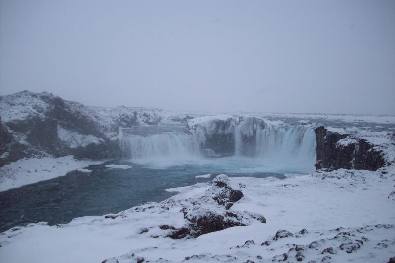 Godafoss Waterfalls (Icleand) 
One of many fast moving waterfalls we saw in iceland 
Link-words: CarolePope Iceland2012