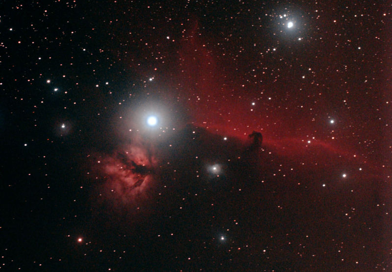 Horsehead Nebula and Flame 
Guided, back garden Bromley 
Link-words: CarolePope