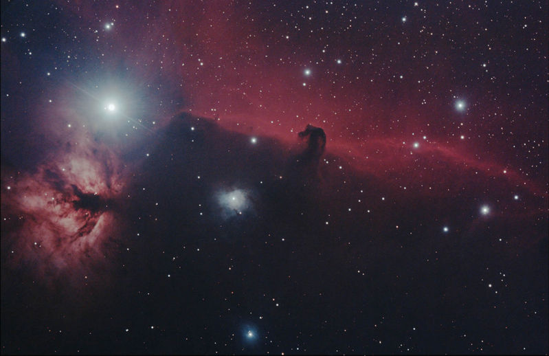 The Horsehead Nebula 27th and 29th November 2011
Done over 2 nights.
27th - 29 subs - captured in Canon Utility
29th - 20 subs - Captured in APT with PHD dithering
Link-words: CarolePope