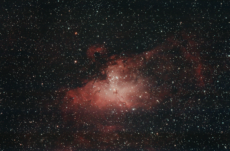 M16 Eagle Nebula
Taken at Blacklands DSC.  CLS filter left in camera by mistake.  Very damp and 18 degrees. 
Captured in APT with dithering. 
Link-words: CarolePope