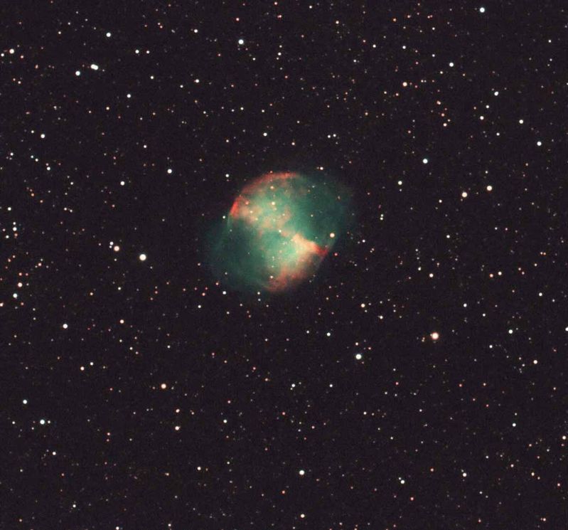 M27 Dumbbell nebula  
3 x 211 secs 
Link-words: CarolePope
