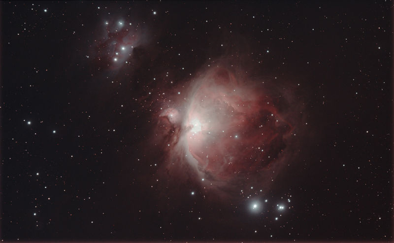 M42 Orion Nebula and Running Man
Captured in APT over 2 nights 15th and 19th December. 
Link-words: CarolePope