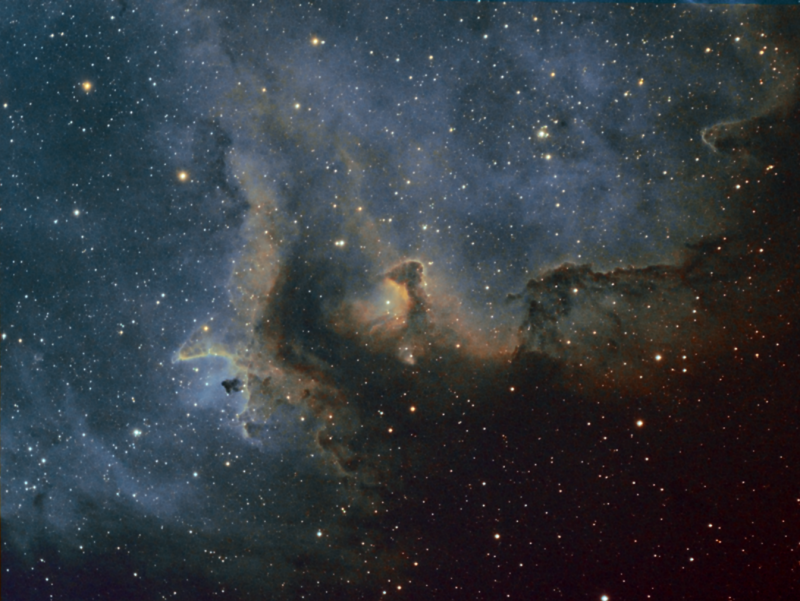 Soul Nebula Region of Interest IC1871
Hubble palette 
Link-words: CarolePope