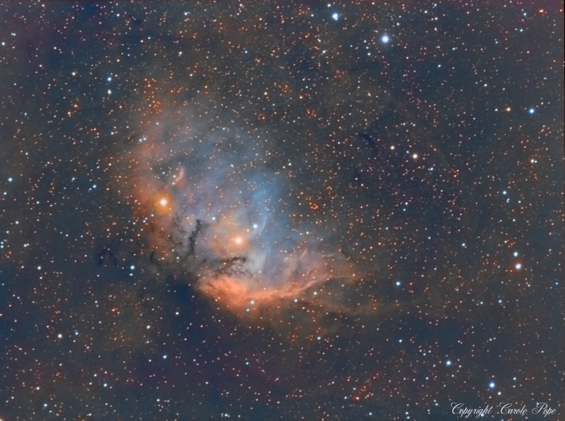 Tulip Nebula Sh2-101
Atik428EX & SWED120 + FR
Ha 3.5nm 15 x 600
Oiii & Sii binned 300 x 8 each
RGB 4 x 100 binned Each for RGB stars
Mount HEQ5
Link-words: CarolePope