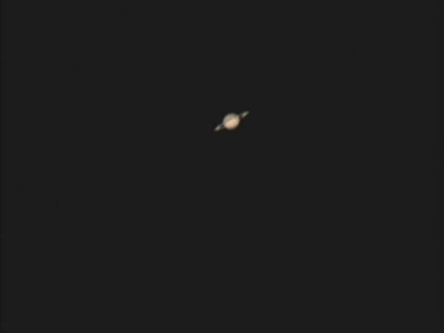 Saturn  - single frame raw image
Single Frame 
ETX105EC - Alt/Az Mode (tracking)


