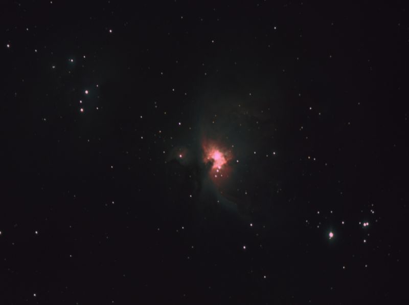 M42 Orion
8x180 sec subs unguided, no darks, flats or bias
