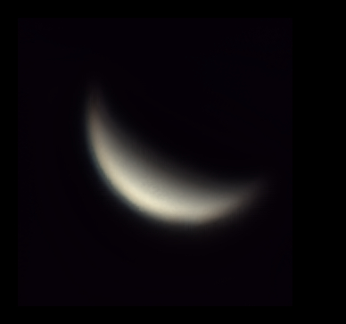 Venus at a different phase
10% of 5000 frames at 450fps captured using Firecapture
