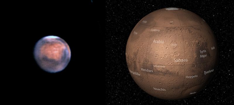 Mars, 15 Feb 2025 
15% 0f 3000 frames at 325fps, 3us exposures at 385 gain
