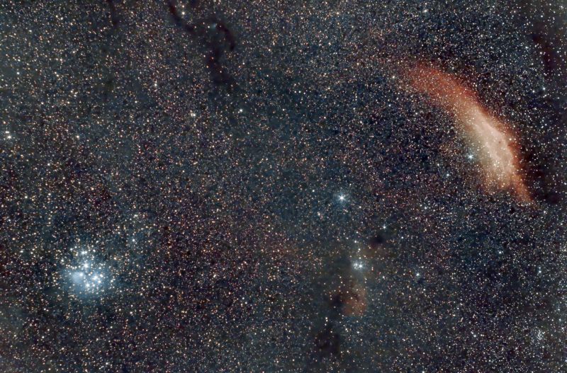 M45 and California Nebula 7-8 Jan 2021
1h54m E120s G120 O4 T-5 PI
Link-words: Duncan