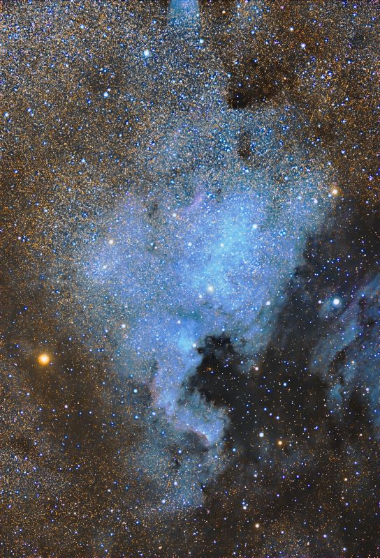 NGC 7000 North American Nebula
71x60s unguided. 
