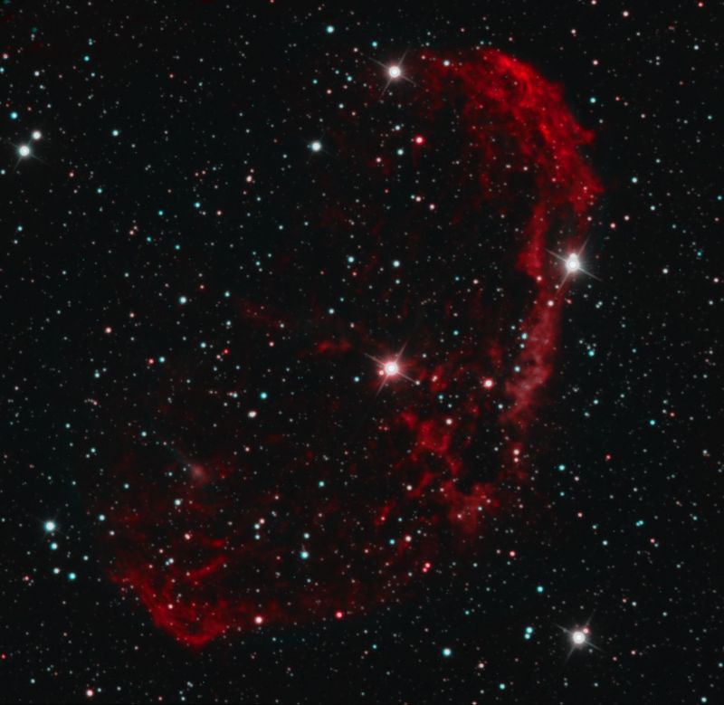 Caldwell27 (Crescent Nebula)
2nd attempt, this time using L, Ha & OIII

Link-words: Nebula