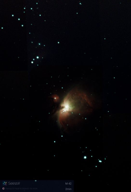 Orion nebula
A wider view of the Orion nebula.
Link-words: Messier