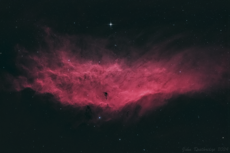NGC1499 Ha
NGC 1499 aka California Nebula in Ha. This is an emission nebula located in the constellation Perseus. Its name comes from its resemblance to the outline of the US State of California.
Link-words: Emission Nebula