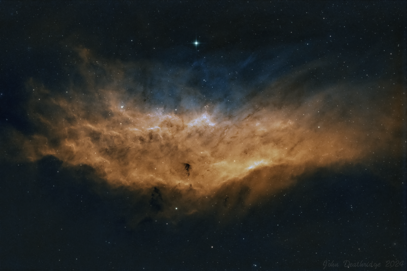 NGC1499 HOO
NGC 1499 aka California Nebula in HOO. This is an emission nebula located in the constellation Perseus. Its name comes from its resemblance to the outline of the US State of California.
Link-words: Emission Nebula