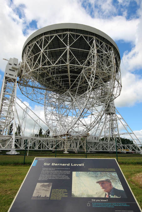 Jodrell Bank and tribute to Sir Bernard Lovell 
Photo taken on OAS trip on 15/6/2013 #Photo taken by Kylee 
Link-words: Jodrell