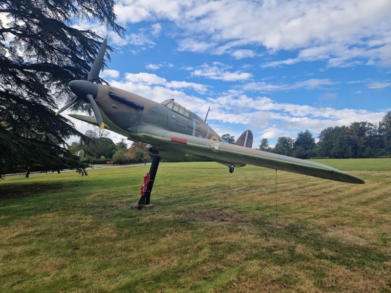 Bentley Priory Museum 2024- Hurricane
Image of the iconic Hawker Hurricane in grounds outside museum
Link-words: BentleyPriory2024 London