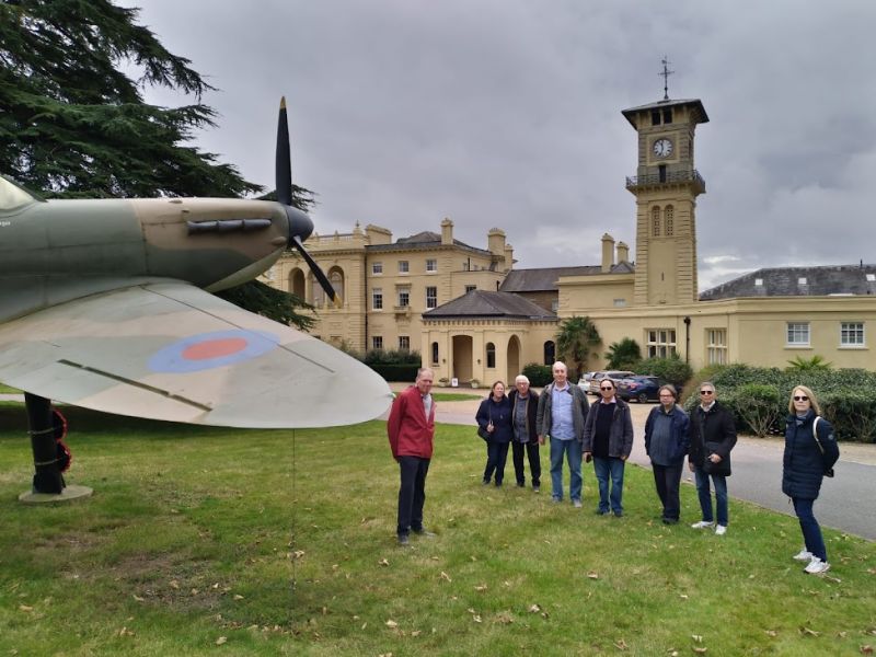 Bentley Priory Museum 2024 group photo
Photo of 8 of us taken by Jim Worthington- we are outside museum with Spitfire to the left
Link-words: BentleyPriory2024 London