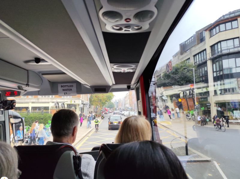 Mystery London Astromy Tour 2024
Photo from inside the coach.  
Photo  by Ruth Ramsay
Link-words: MLAT2024