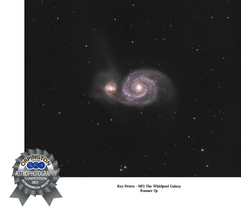 Runner Up - Astrophotography Competition 2023
M51 Whirlpool Galaxy
Link-words: Astrophotography Competition