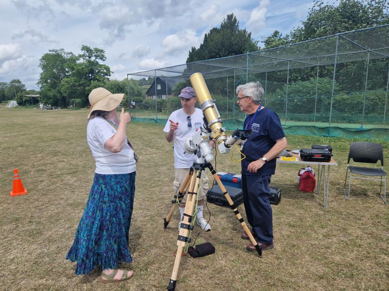 Starbeque 2025
Solar scope set up with Roy, Sue and Roberto
Link-words: OAS Starbeque 2025