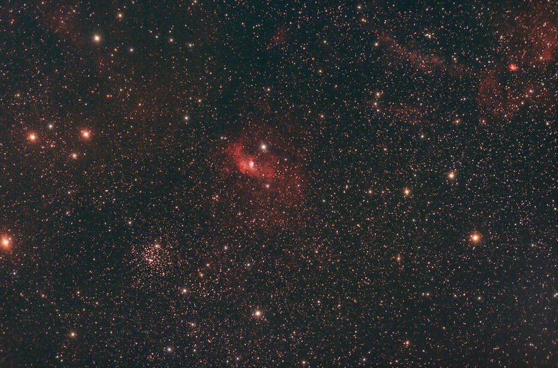 Bubble Nebula NGC4565
18x300 secs, flats, darks 0.8 fr, cls
Link-words: Nebula